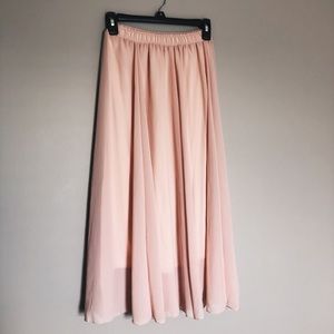 Women’s Blush Midi Skirt in Size Small